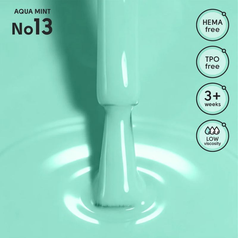 Shelly Гель-лак Aqua Mint 13, 12 мл