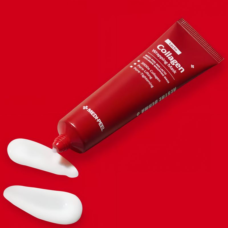 MEDI-PEEL Red Lacto Collagen Wrapping Mask Pore Tightening Mask, 70 ml