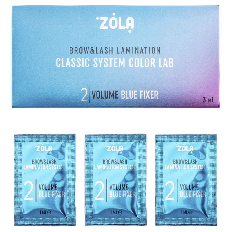 ZOLA Набор в саше 02 Volume Blue Fixer Color Lab (3 x 1 мл)