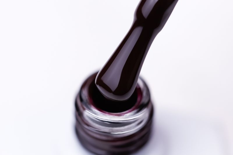 Gel polish Molekula No. 010 (burgundy-plum, enamel), 6 ml