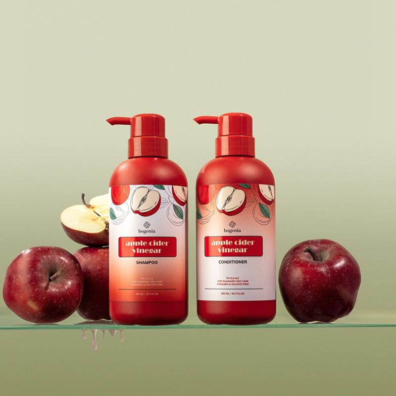 BOGENIA Apple Cider Vinegar Shampoo, 450 ml