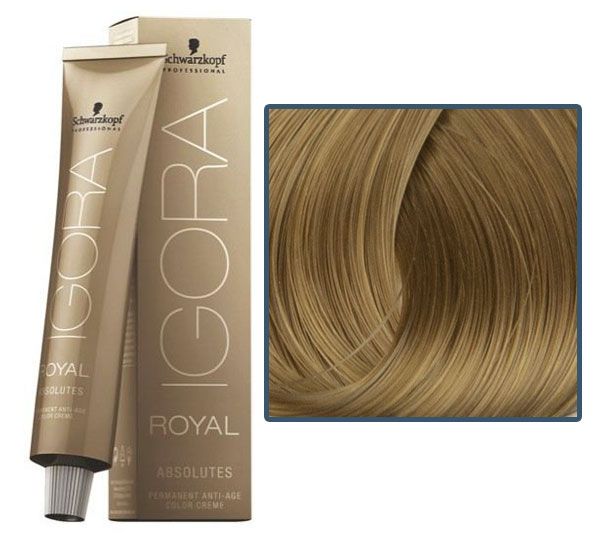 УЦЕНКА до 05.2026 Schwarzkopf IGORA Royal Absolutes Профессиональная краска для волос 9-50 блондин золотистый натуральный, 60 мл