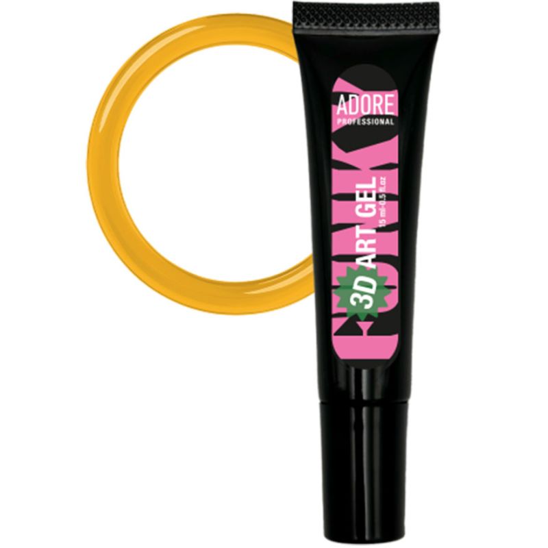 ADORE Professional Gel in a tube for three-dimensional designs 3D Funky Art Gel No. 01, 15 ml