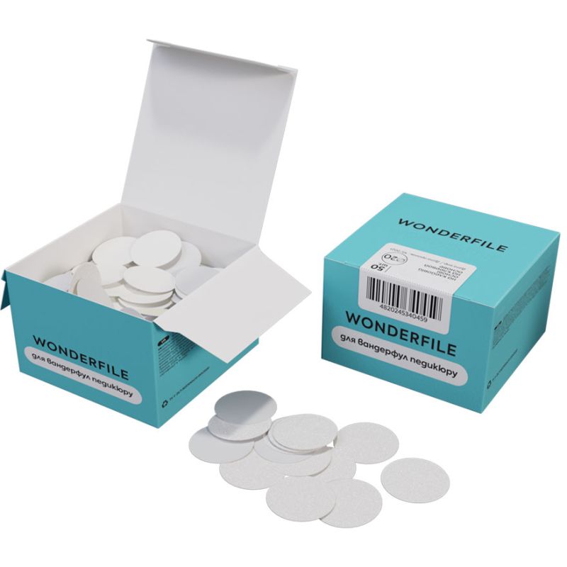 Wonderfile adhesive files disc 20 mm, 80 g (50 pcs)