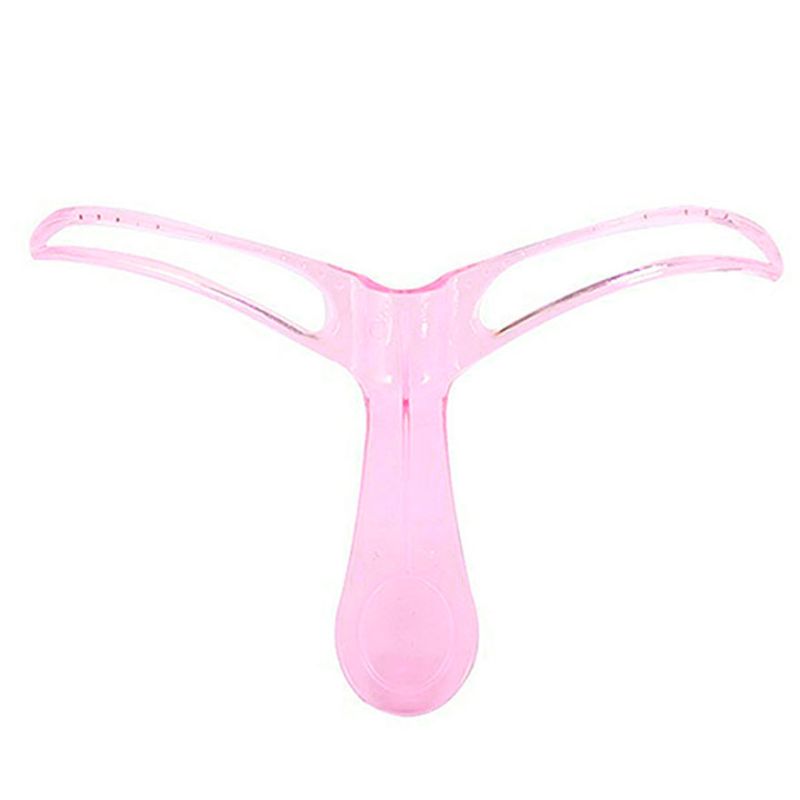 Plastic eyebrow stencil