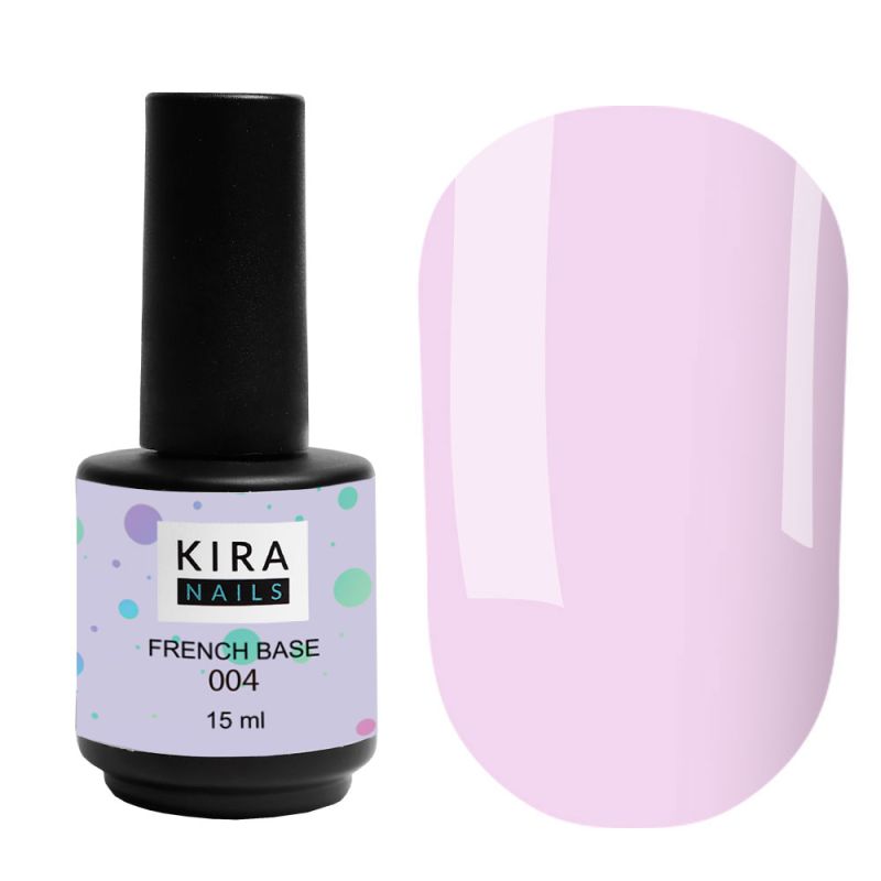 Kira Nails French Base 004 (purple), 15 ml