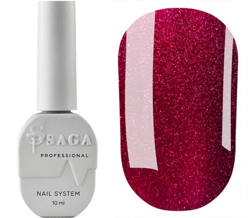 SAGA professional гель лак CAT SHINE 13 (вишневый), 9 мл