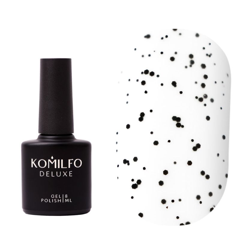 Komilfo No Wipe Matte Dragon Fruit Top - matte top without sticky layer with crumb, 8 ml