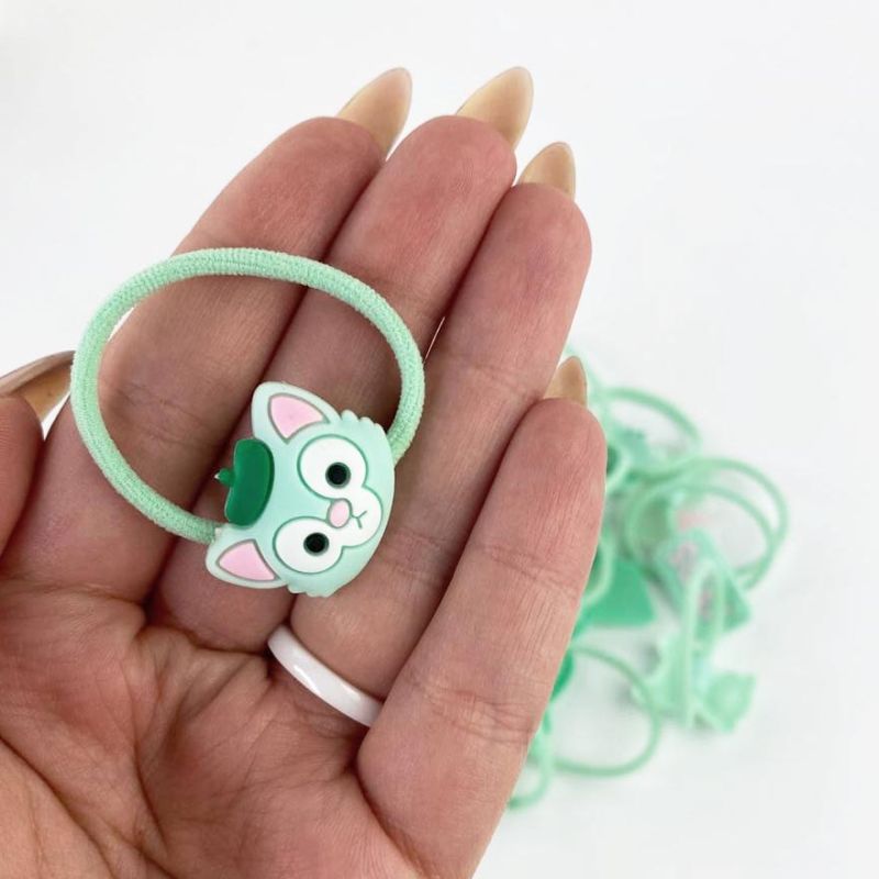 Set of rubber bands green, 16 pcs (6054)