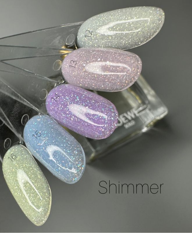 SAGA professional Shimmer Base New 12 (молочный с шиммером), 15 мл