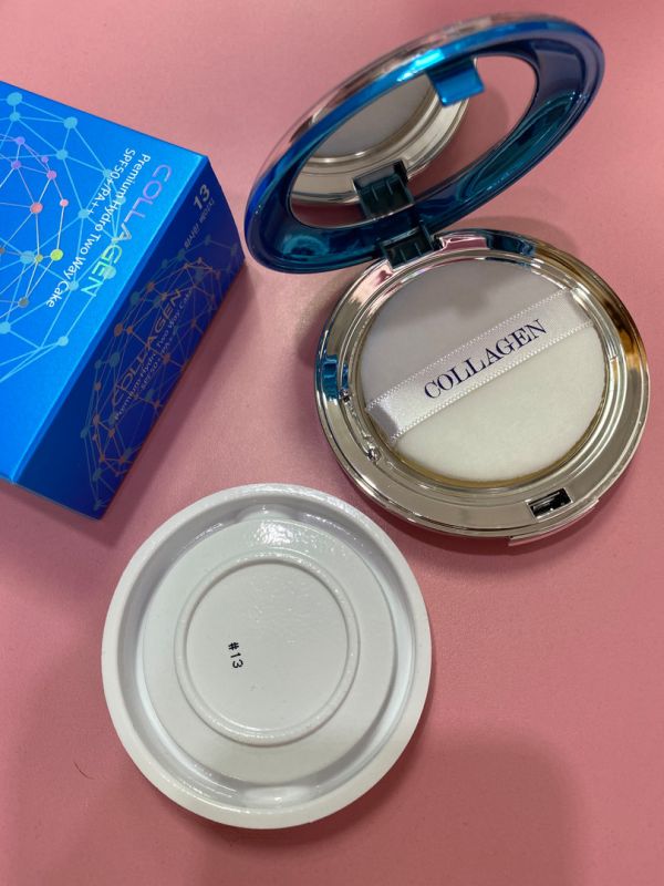 ENOUGH Collagen Premium Hydro To Way Cake SPF50+/PA++, пудра №13 + сменный блок