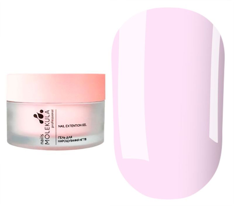 Molekula моделюючий гель Builder Builder gel MOUSSE MB203 PASTEL PINK, 15 мл