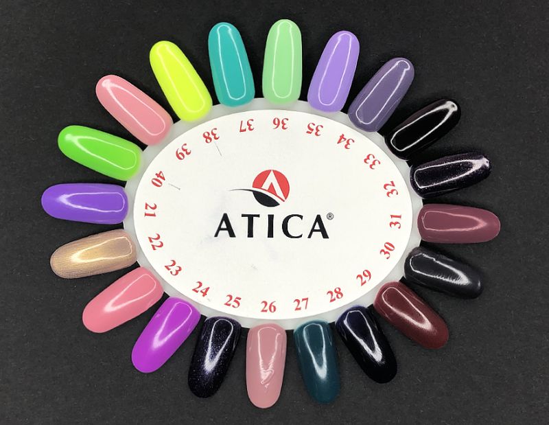 Atica Burgundy GPM29 gel-varnish (burgundy, enamel), 7.5 ml