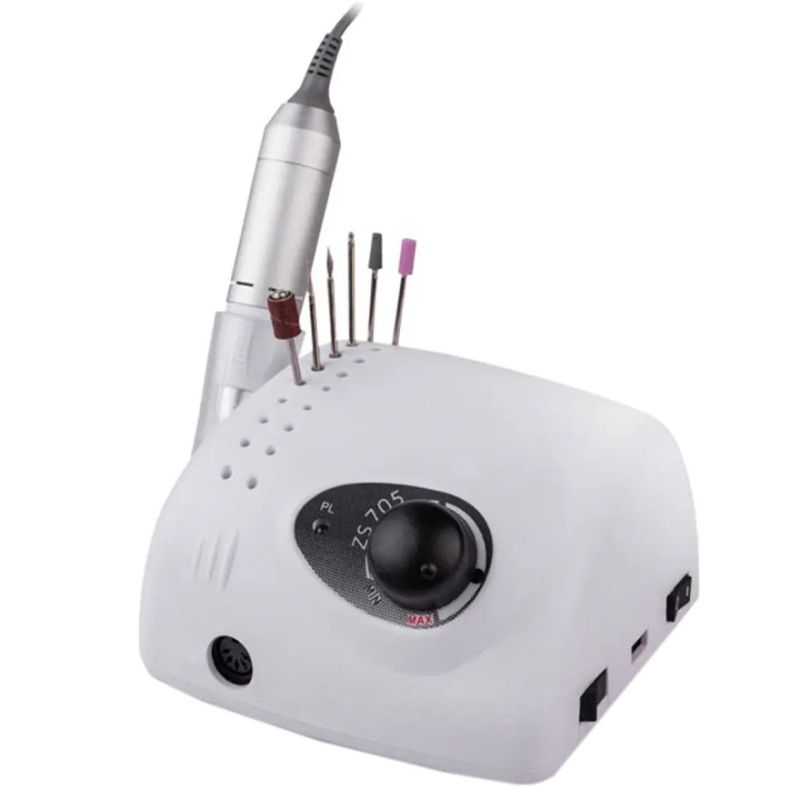 BUCOS Машинка для манікюру ZS-705 White (65W/35000 об.), (гарантія 3 місяці)