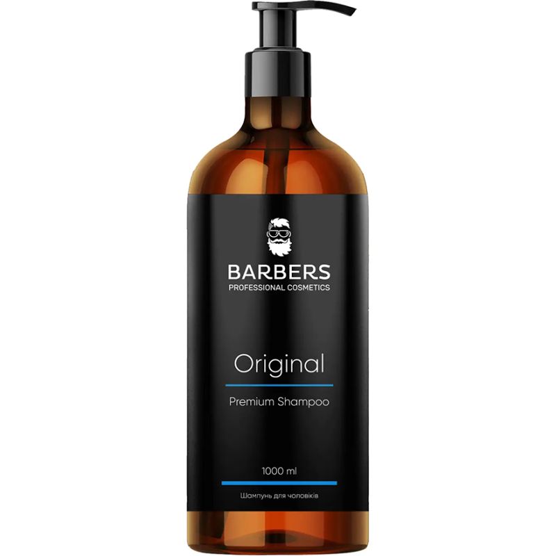 BARBERS Шампунь для мужчин для ежедневного использования Original, 1000 мл