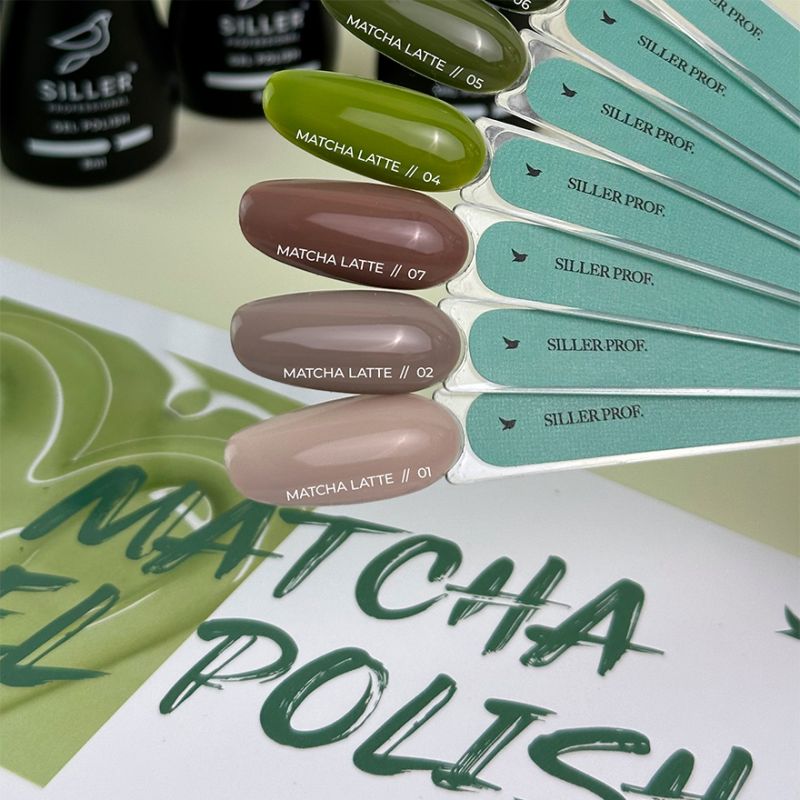 Siller Гель-лак для нігтів Matcha 02, 8 мл
