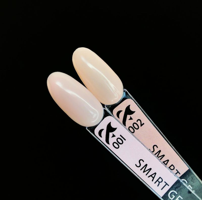 F.O.X Smart Gel 002 - жидкий гель для укрепления ногтевой пластины (светлый бежево-розовый), 14 мл