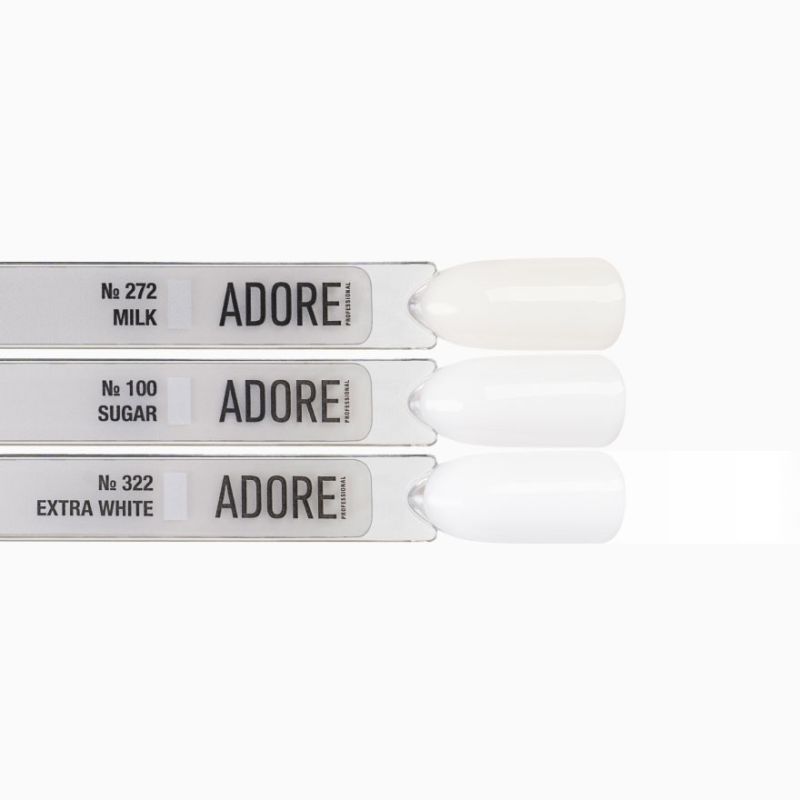 Adore Gel Polish Гель-лак №322 - extra white, 12мл