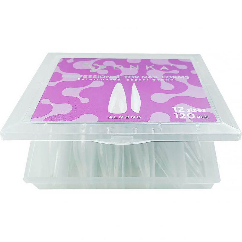 DNKa Верхні форми для моделювання Top Nail Forms Almond, 120 шт
