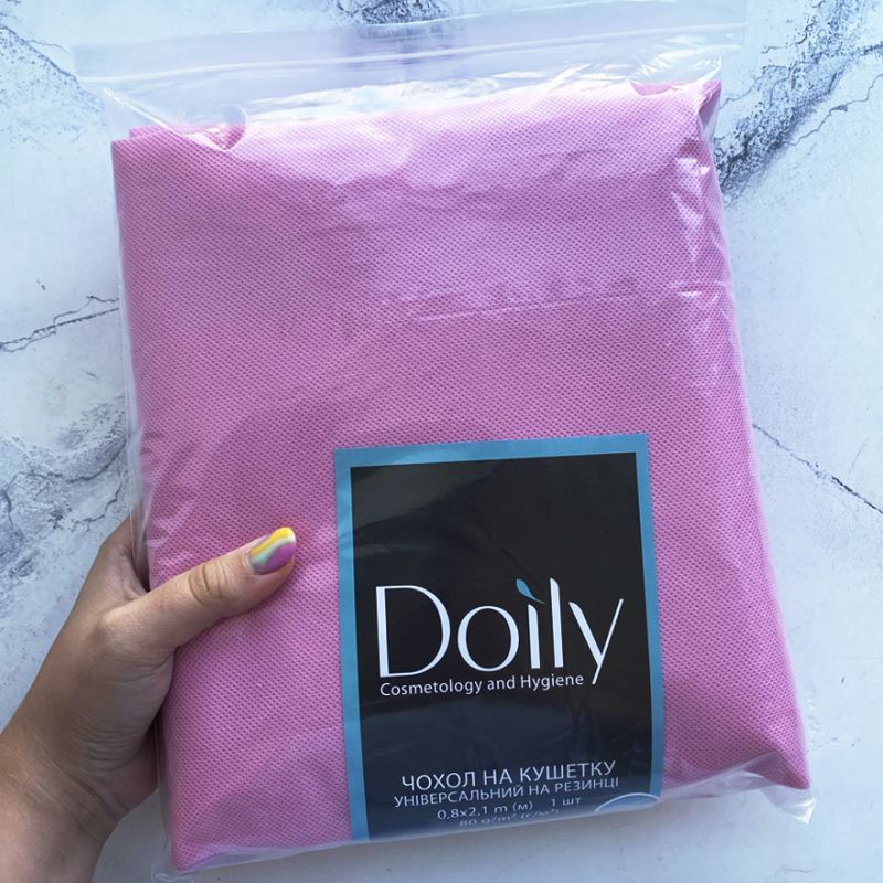 Doily Чохол на кушетку рожевий 0,8x2,1м (80 г/м2)