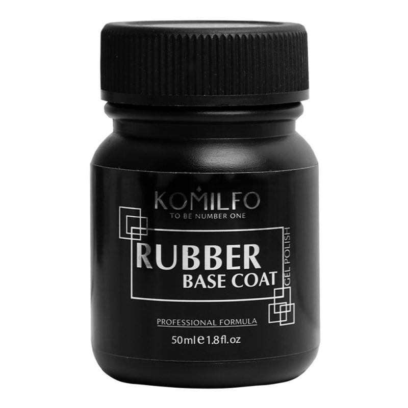 NEW Komilfo Rubber Base - rubber base for gel polish, 50 ml (without brush)