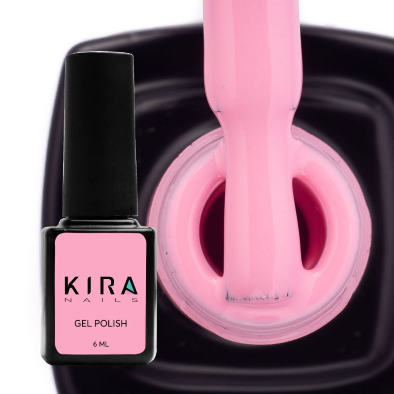 Kira Nails gel-varnish No. 104 (deep pink, enamel), 6 ml