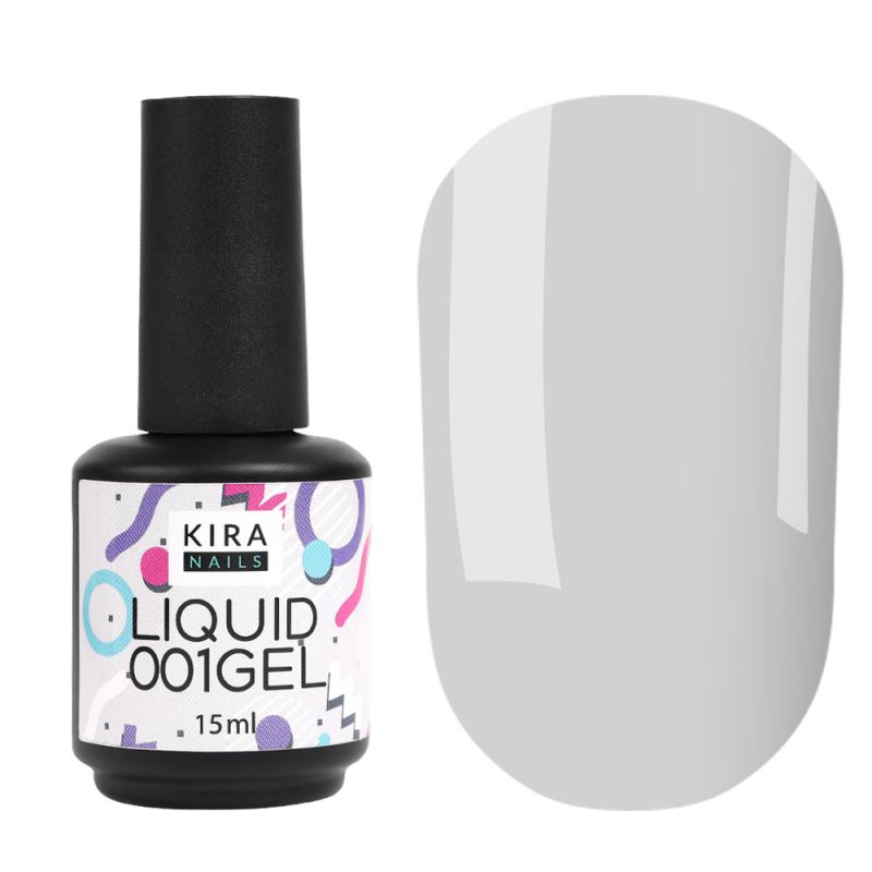Kira Nails Liquid Gel 001 (прозрачный), 15 мл