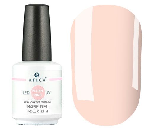 Atica Base Gel Flush Pink (soft peach), 15 ml
