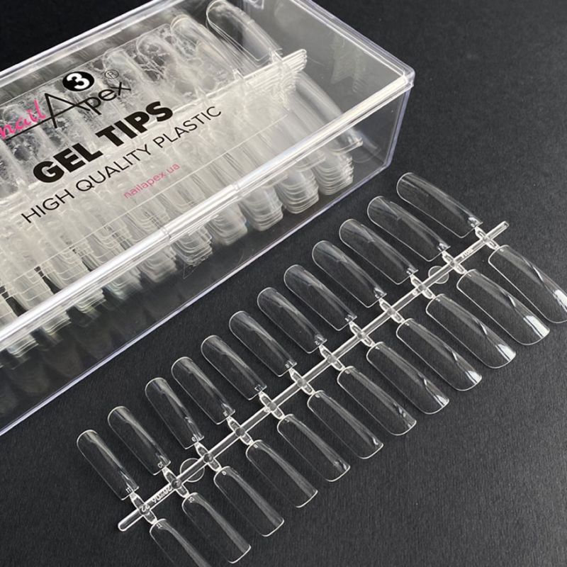 Nailapex Gel tips square №3, 360 pcs.