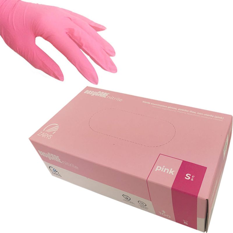 easyCARE Рукавички нітрилові Pink (S) 100 шт (50 пар), щільність 4 г