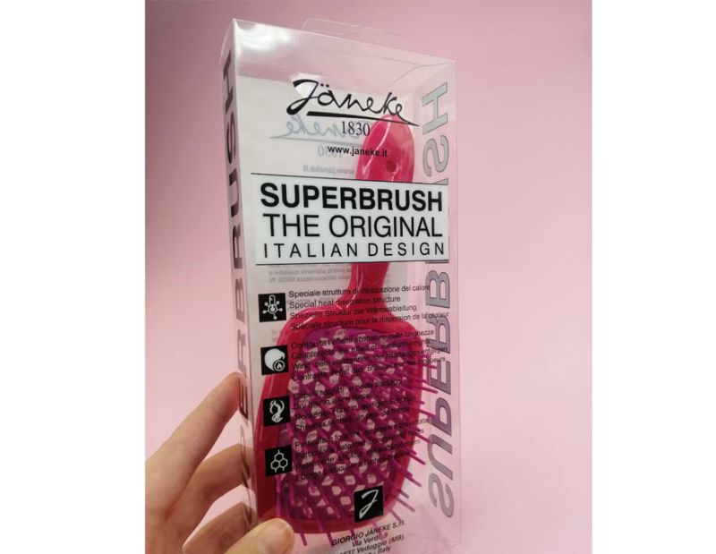 Janeke Superbrush Гребінець для волосся Малиновий з Фуксією