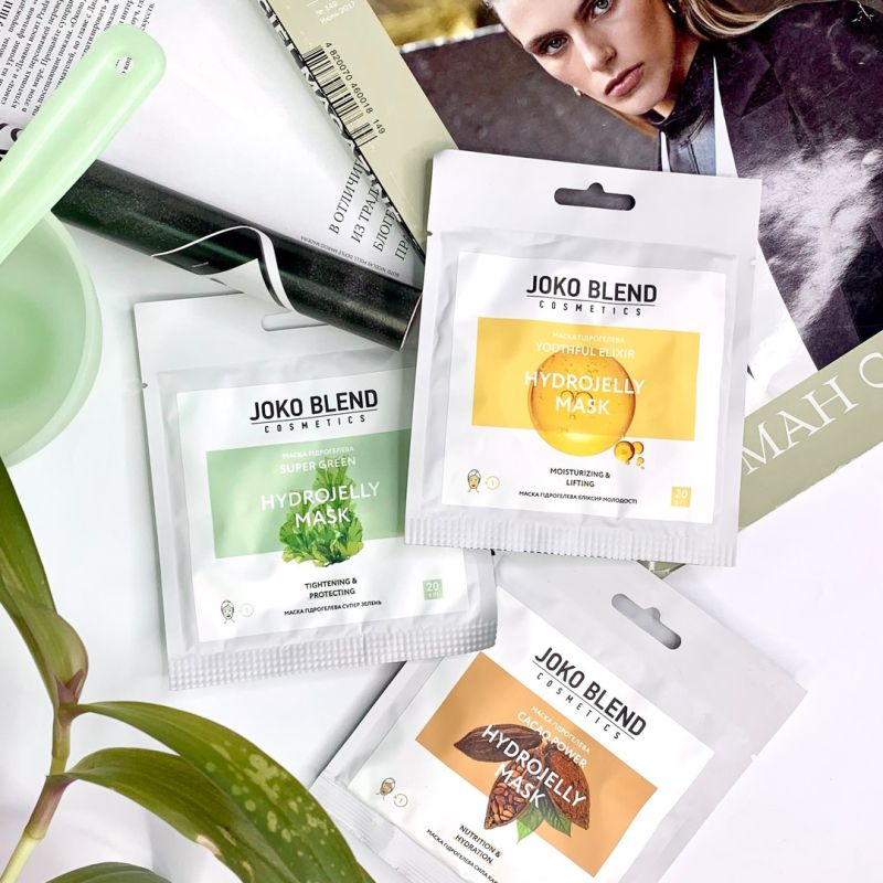 JOKO BLEND Super Green hydrogel mask, 20 g