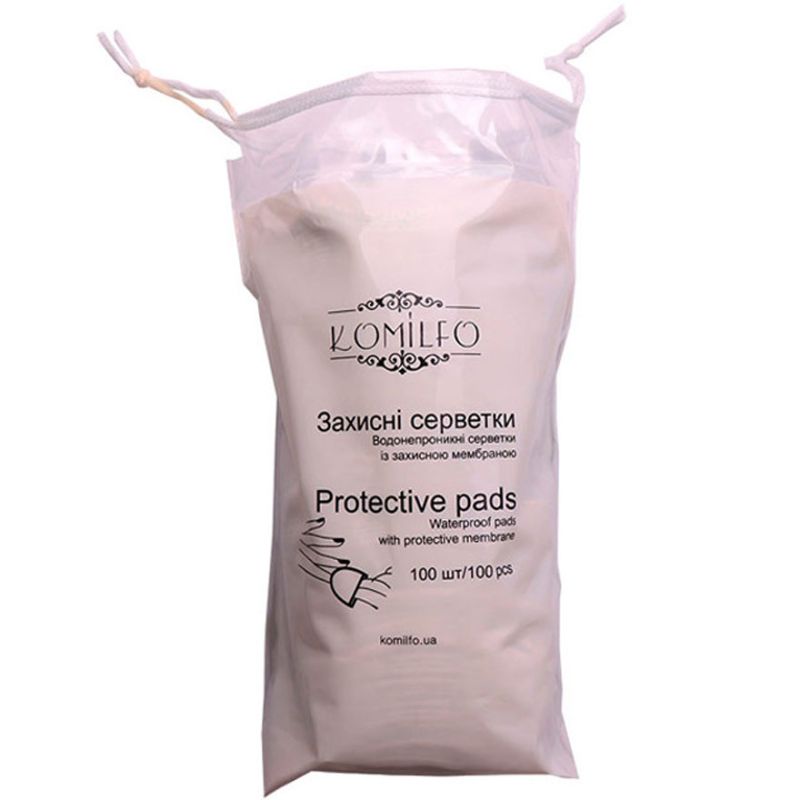 Komilfo Protective Pads - protective lint-free wipes, 100 pcs