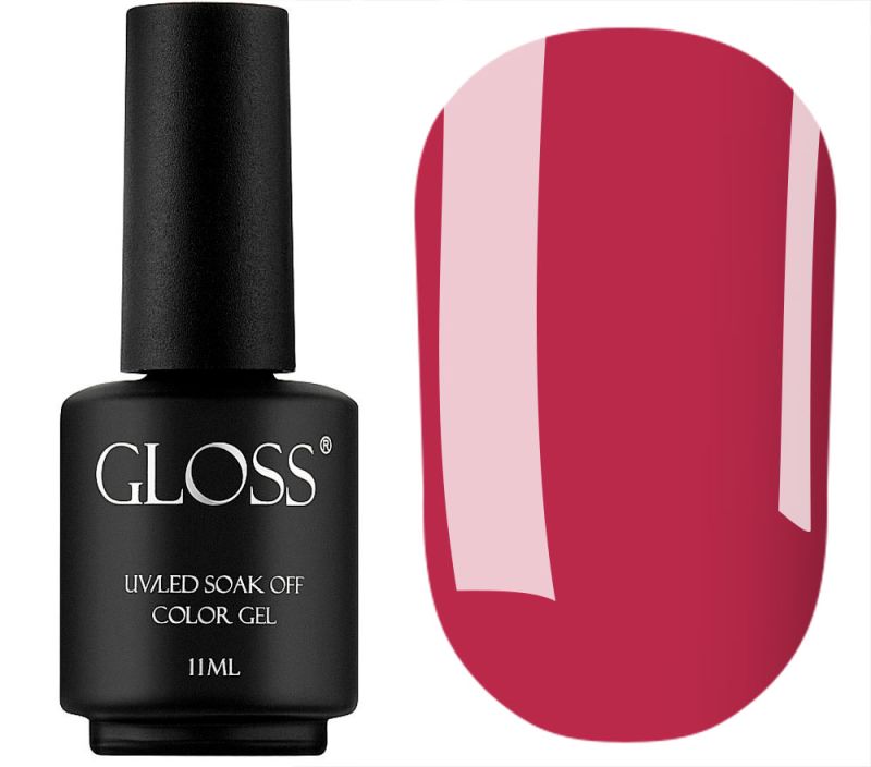 Гель-лак GLOSS 216 (пильний червоний), 11 мл