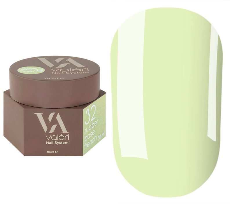 Valeri База для нігтів Rubber Base French №32, 30 мл