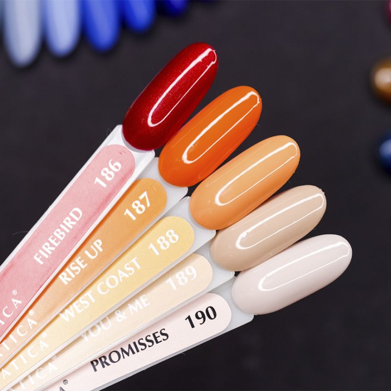 Atica Firebird GPM186 gel varnish (cherry, micro-shine), 7.5 ml