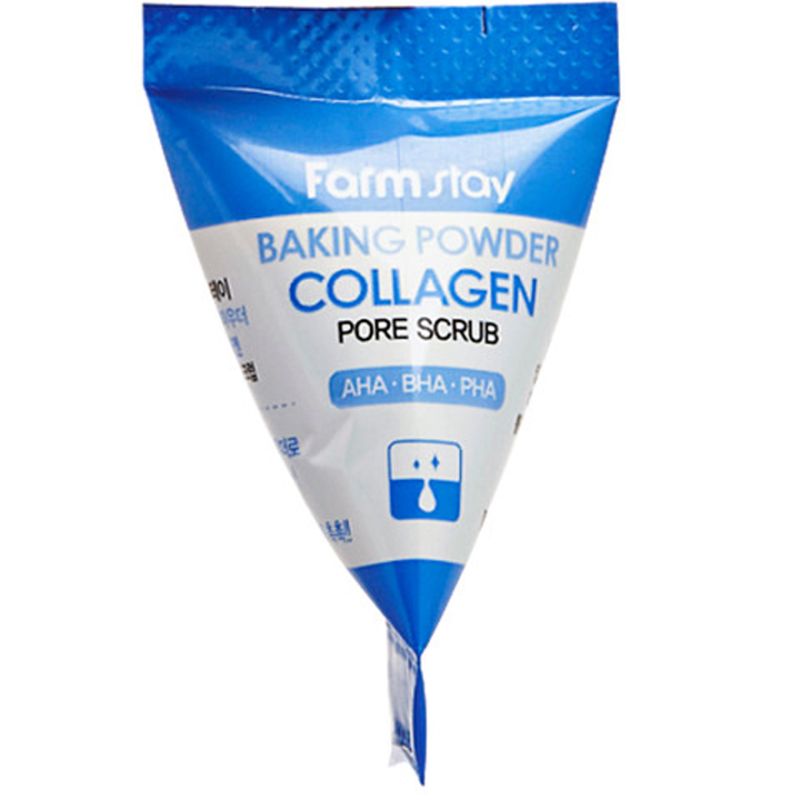 FARMSTAY Baking Powder Collagen Pore Scrub Soda Pore Cleansing Scrub, 7 g