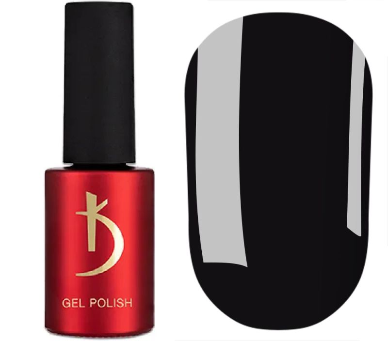 Gel Polish Kodi Professional No. BW 100 (black, enamel), 7 ml
