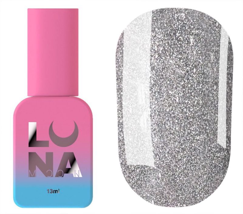LUNA Top for gel polish Top Flash Silver, 13 ml