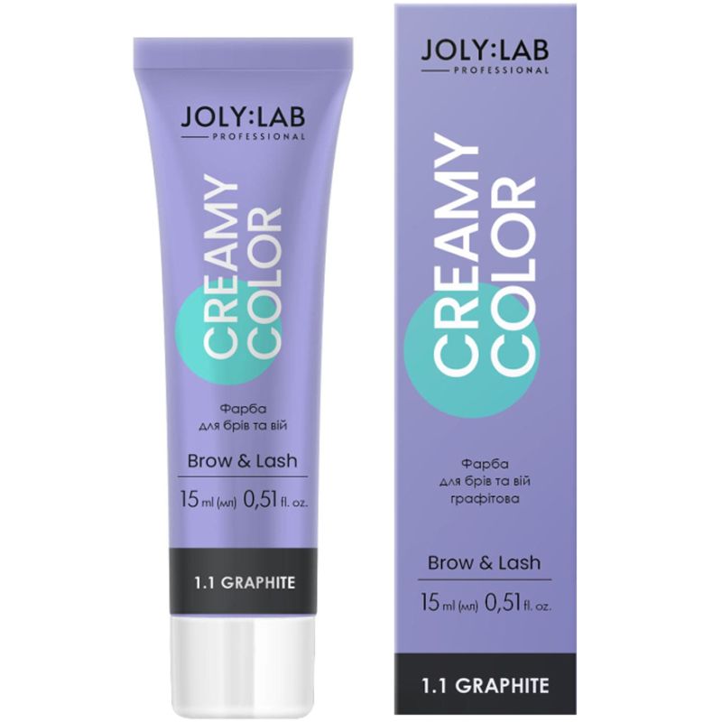 Joly:Lab Краска для бровей и ресниц Creamy Color графитовая, 15 мл