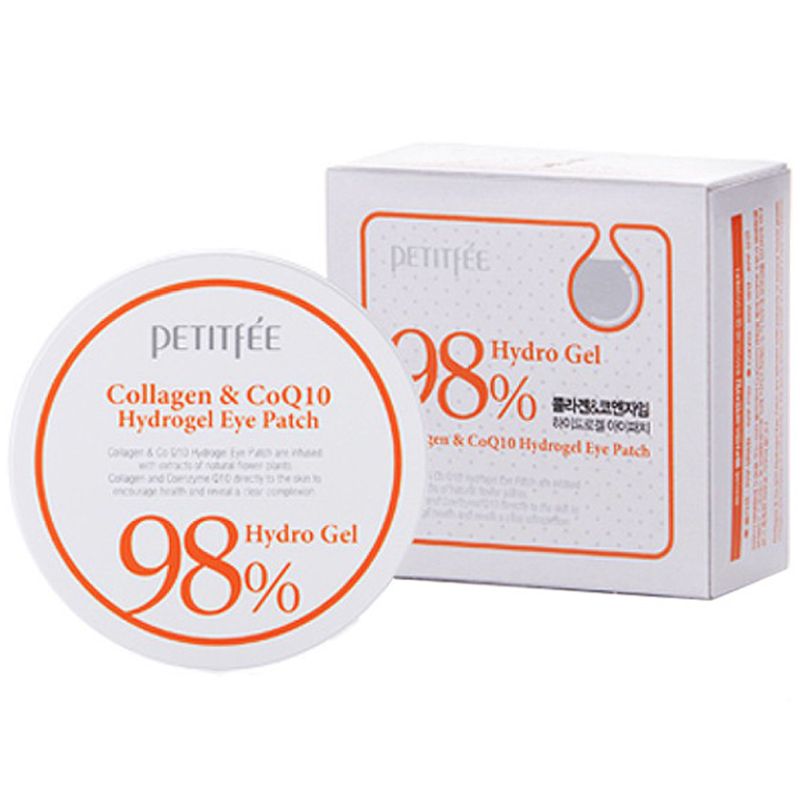PETITFEE Q10 Collagen & Q10 Hydrogel Eye Patch Collagen & Coenzyme Under Eye Patch, 60 pcs