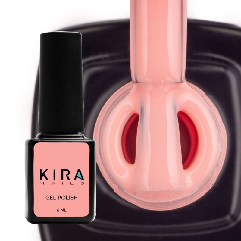 Kira Nails gel varnish No. 048 (peach-pink, enamel), 6 ml