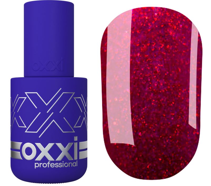 OXXI Gel nail polish No. 237 (wine, micro-shine), 10 ml