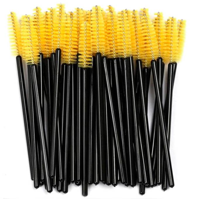 nylon - 50 pcs - yellow on black base