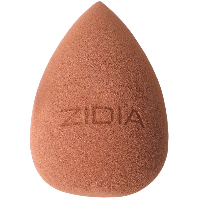 Спонж ZIDIA MakeUp Blender "Adele", капля, шоколадный в коробочке (без латекса)