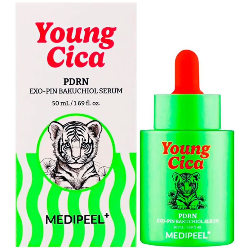 MEDI-PEEL Сироватка зміцнююча з бакучіолом та PDRN Young Cica PDRN Exo-pin Bakuchiol Serum, 50 мл