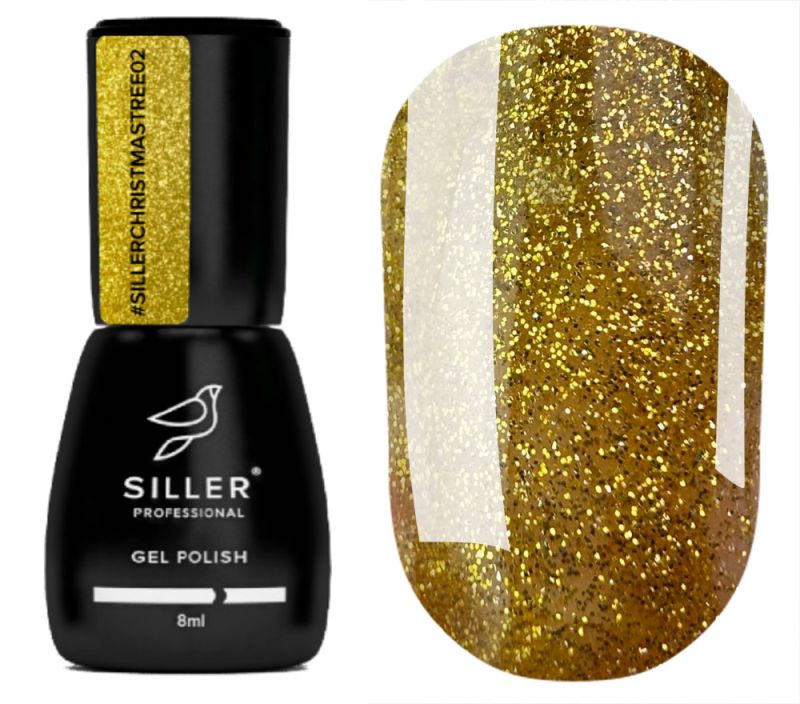Siller gel varnish No. 037 (warm red, enamel), 8 ml