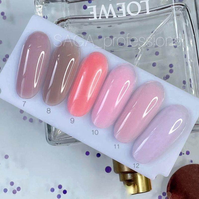 SAGA professional LIQUID GEL 07 (бледно-розовый), 15 ml