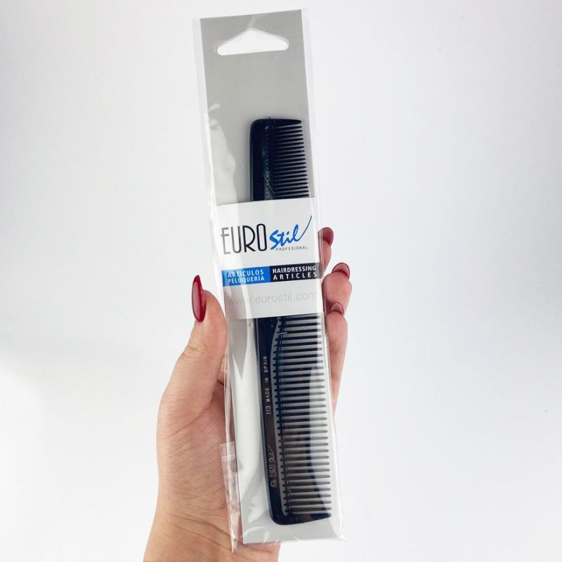 EUROstil Combination comb for women's haircuts 17.5 cm
