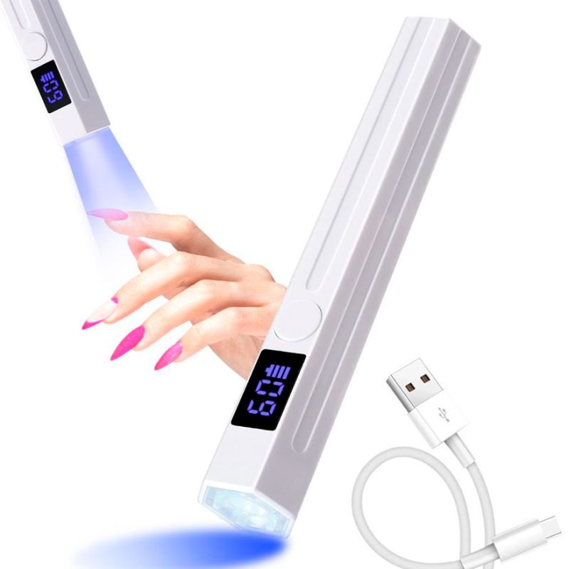 Лампа-ліхтарик для роботи з верхніми формами з дисплеєм, UV/LED YZ-09, 3 Вт (гарантія 1 місяць)